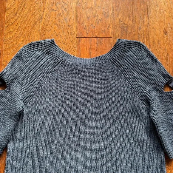 1. State Blue Knit Sweater with D-Ring Cropped Sleeve | Size 1X - Picture 5 of 6